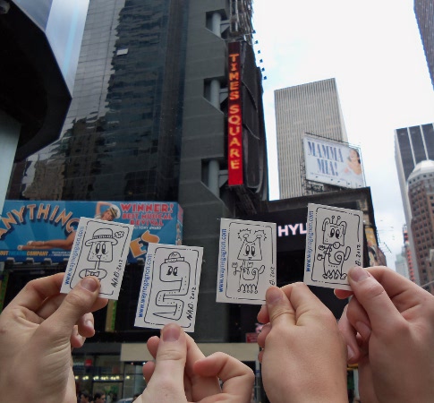 Wayne Gagnon - Sketch Cards New York City - Times Square