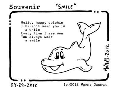 Wayne Gagnon - Souvenir Poem - Smile Dolphin