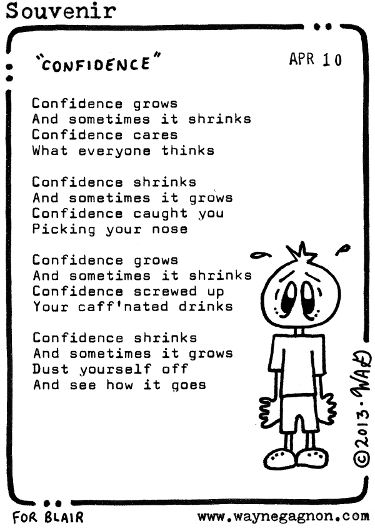 Wayne Gagnon - Souvenir Poem - Confidence