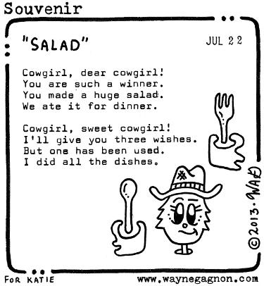 Wayne Gagnon - Souvenir Poem - Cowgirl Salad