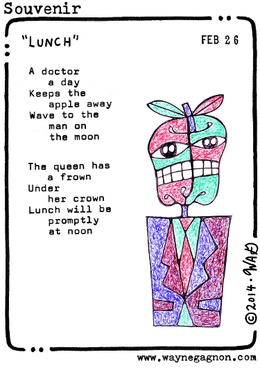 Wayne Gagnon -Souvenir poem - Lunch