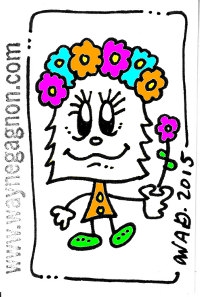 Wayne Gagnon - Sketch Card - Flower Crown